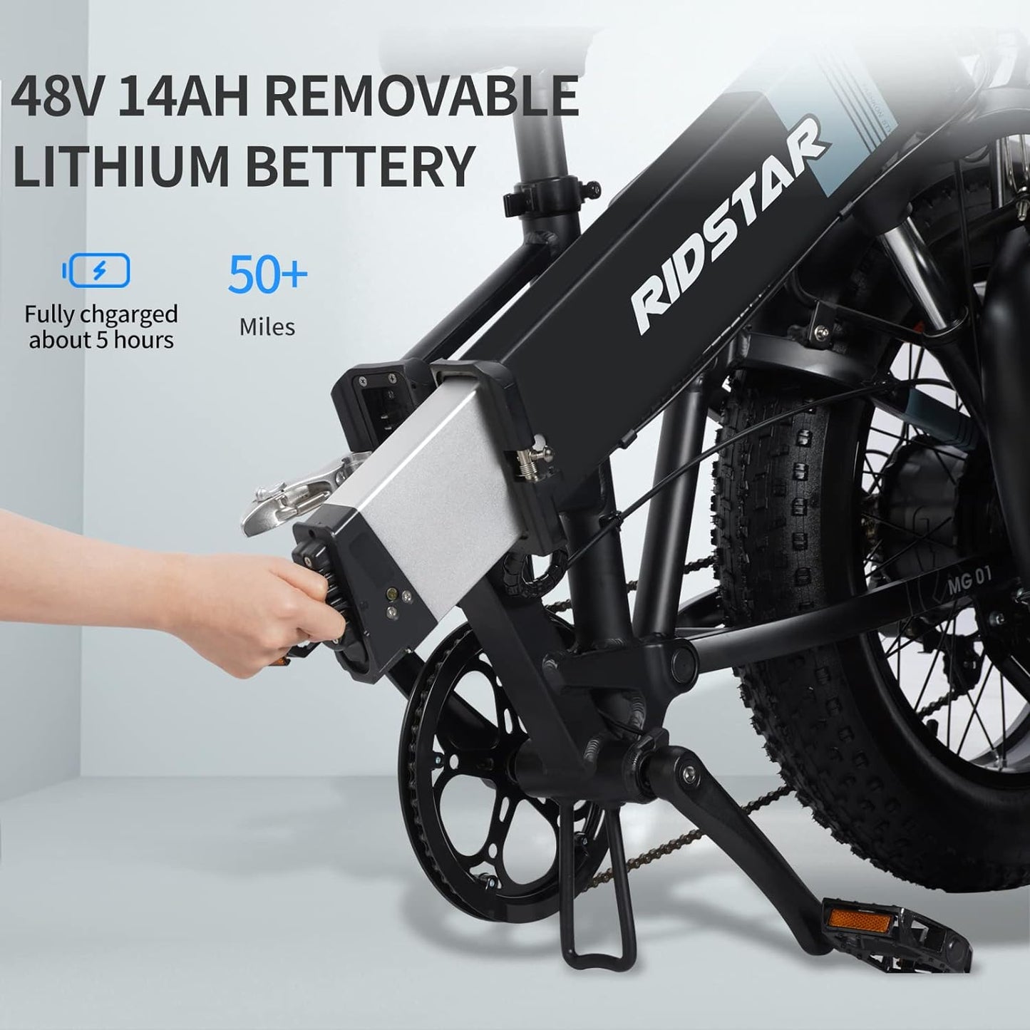 Ridstar H20 1000W Electric Mountain Bike